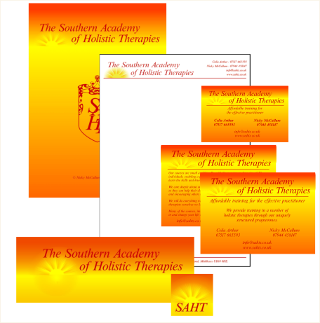 The Southern Academy of Holistic Therapies Stationery, Marketing & Business Card